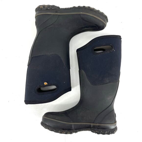 Bogs Black Women's 7 Rubber Classic High Insulated Rain Winter Boots - Picture 5 of 8